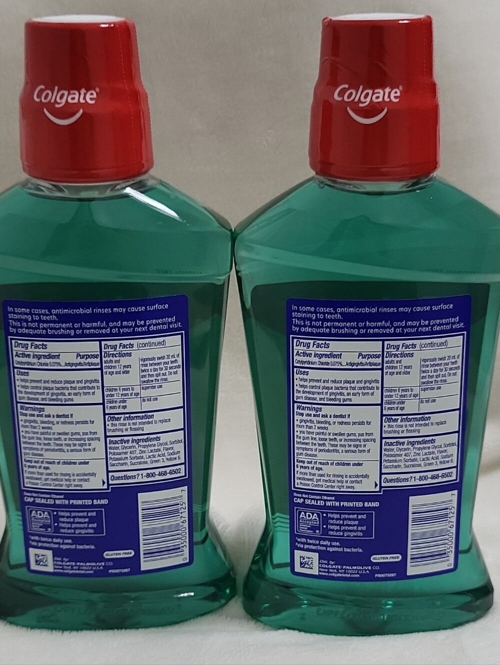 Colgate Total Spearmint Mouthwash - Green 2 Pk - Picture 7 of 12